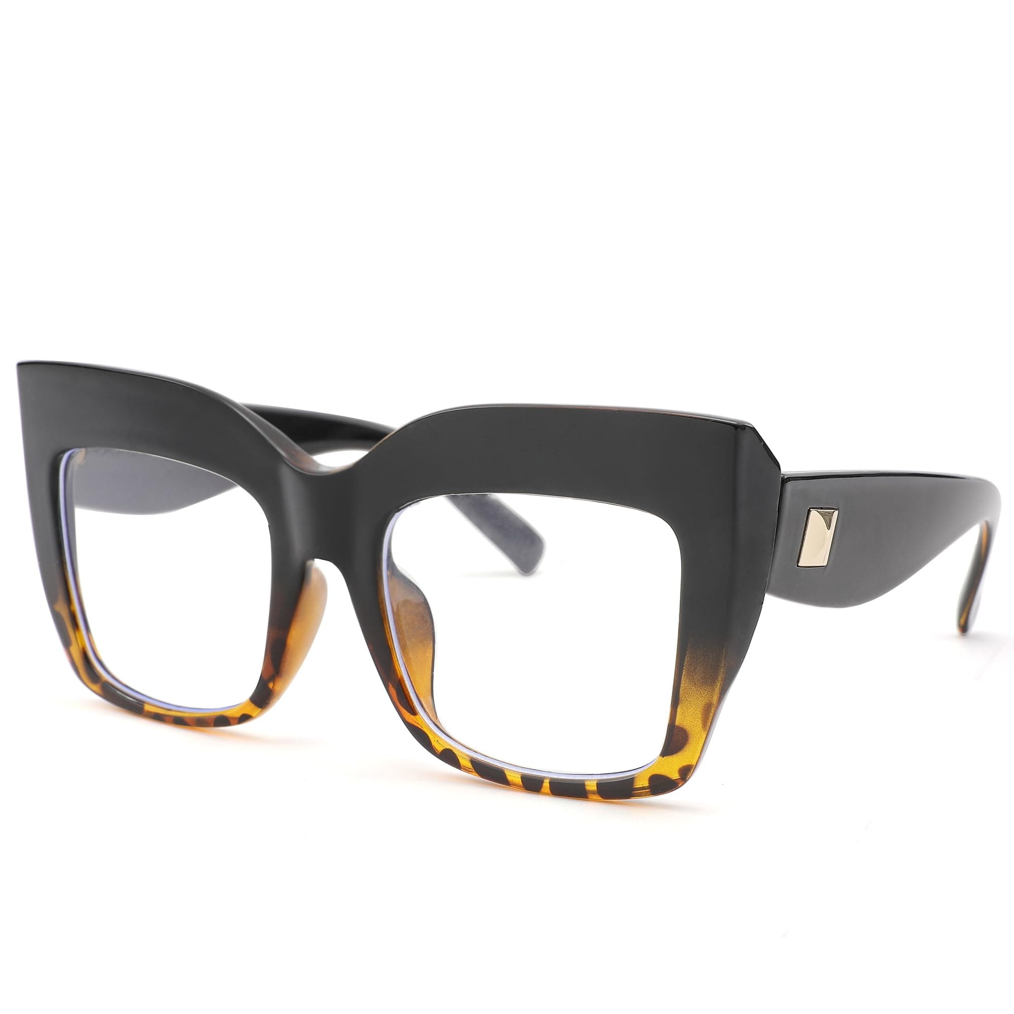 LIU·WEN Blue Light Blocking Glasses - Oversized Cat Eye Non-prescription Frame - Eyewear for Women