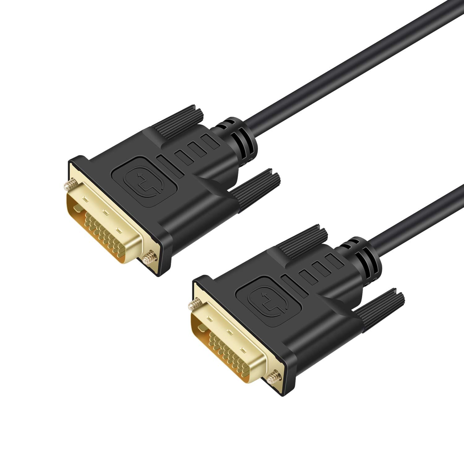 A-technology- DVI Cable 10ft Dual Link 24+1 Male to Male Digital Video Cable Gold Plated with Ferrite Core Support 2560x1600,144Hz for Gaming, DVD, Laptop, HDTV and Projector.