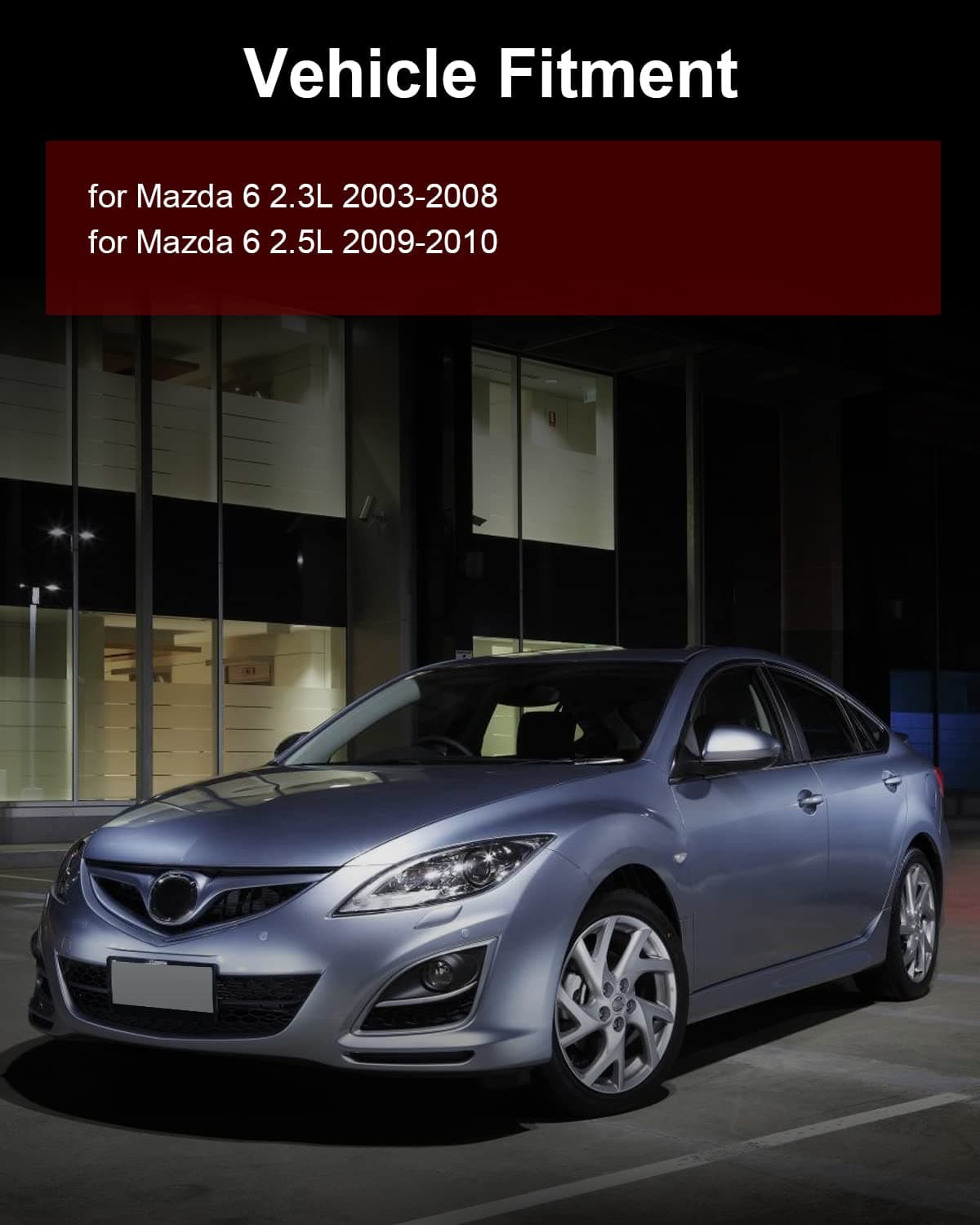 New Starter Replacement for Mazda for 6 2.5L 2009-2010 for Mazda for 6 2.3L 2003-2008, L321-18-400A L321-18-400, 1.4kW/12 Volt Starter