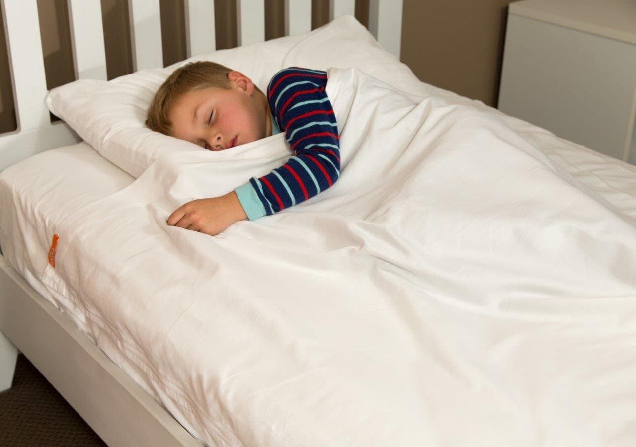 Kids Zip Sheets White Cotton Full Size