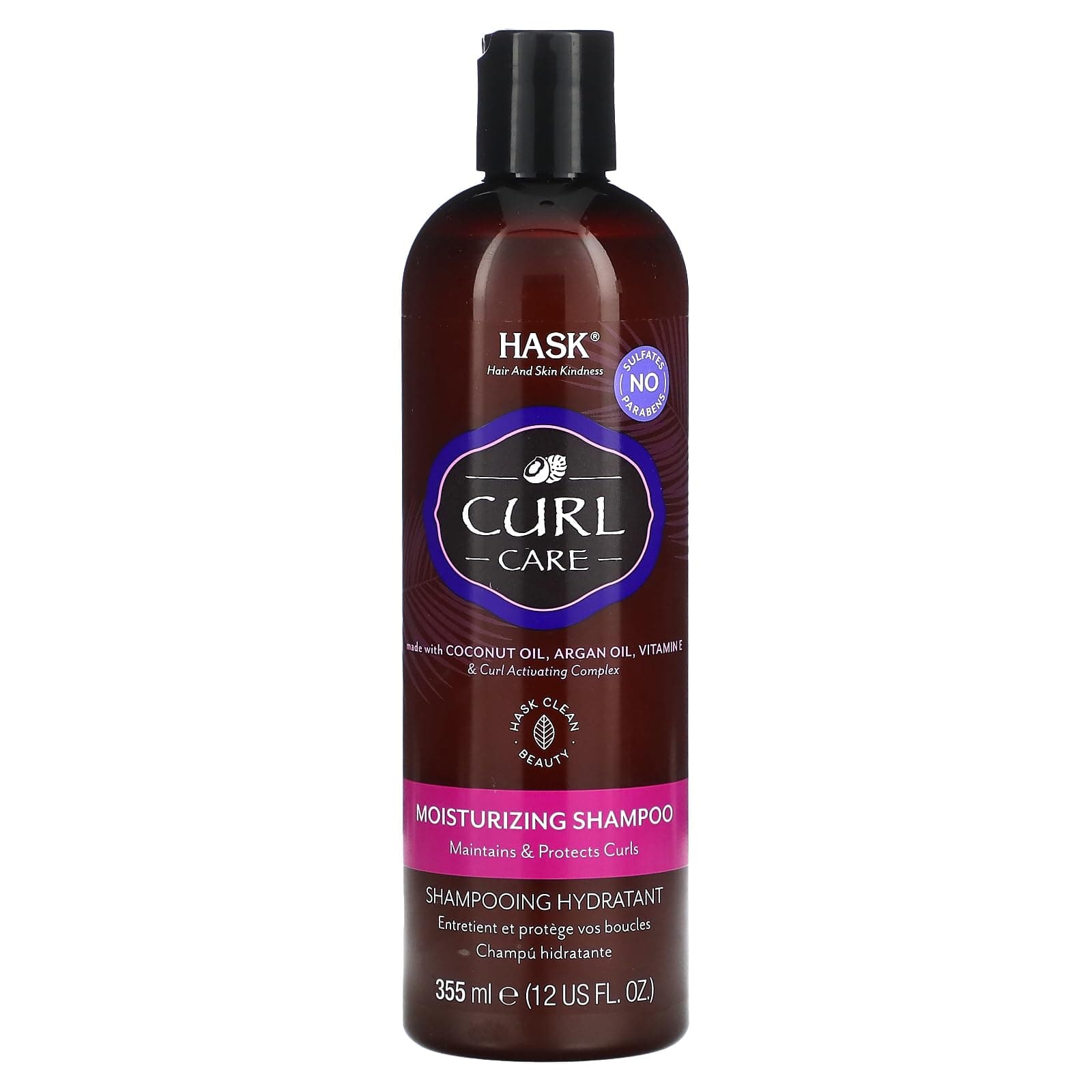 Curl Care Shampoo For All Curl Patterns, Color Safe, And Cruelty-Free - 1 355ml Bottle, (Pack Of 1)