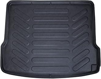 Audi Q5 & SQ5 2009-2017 Cargo Liner 3D Custom Fit Heavy Duty All Weather Rubber Car Trunk Liners Waterproof Odorless Non-Slip Soft TPE Cargo Mats (Black) by RizLiner