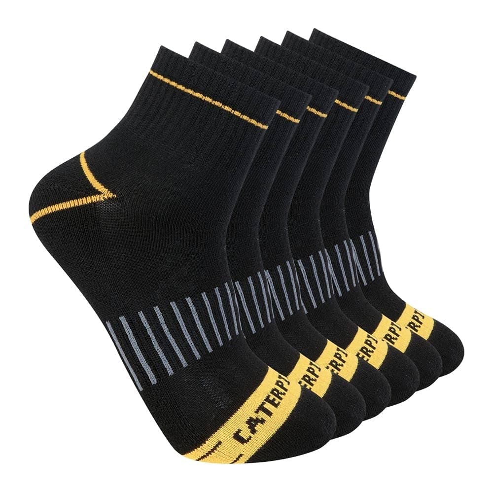 CAT mens Half Cushioned Quarter Socks