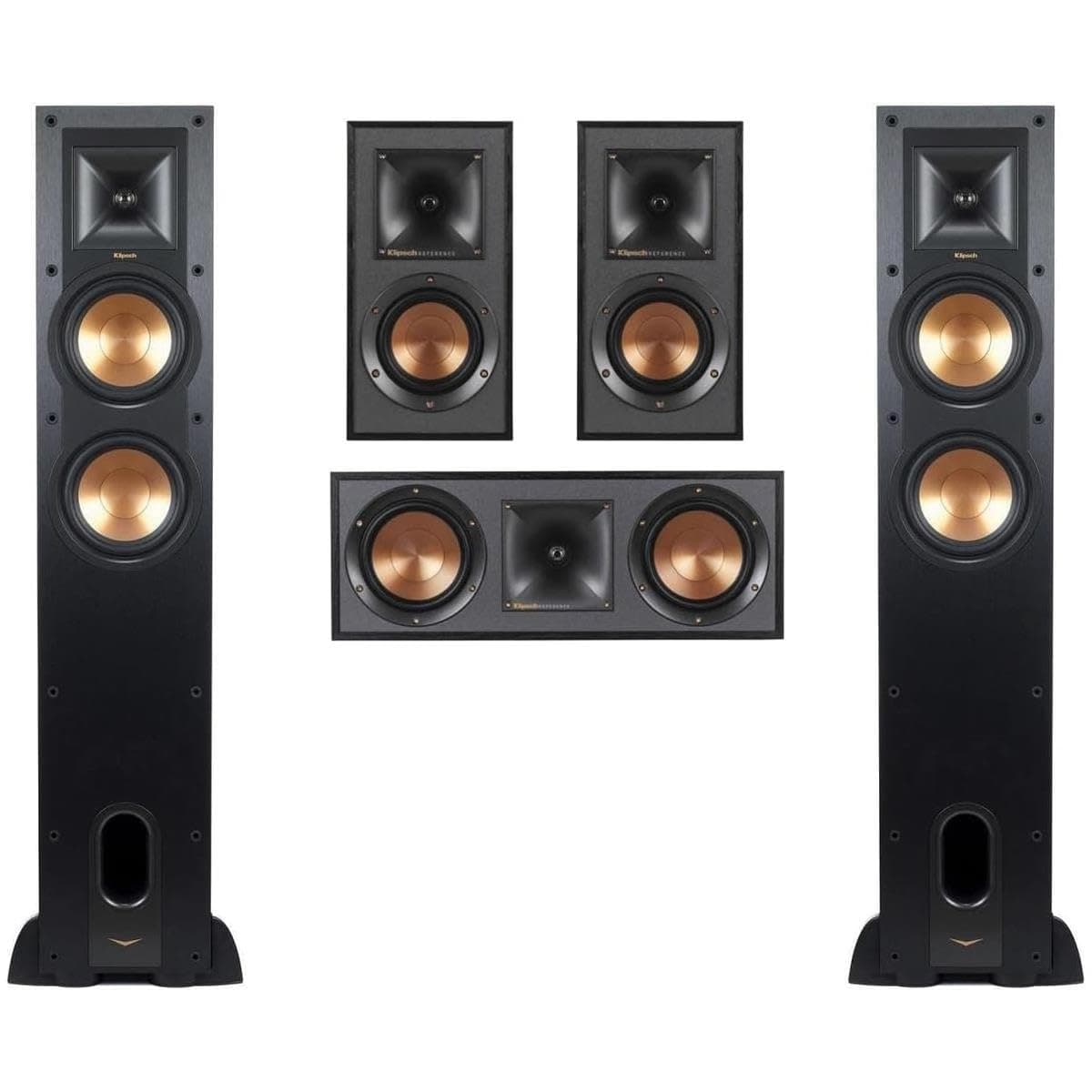 Reference 5.0 Home Theater System - Bundle with 2X R-26FA Floorstanding Speaker, R-25C Center Channel Speaker, 2X R-41M Bookshelf Speaker