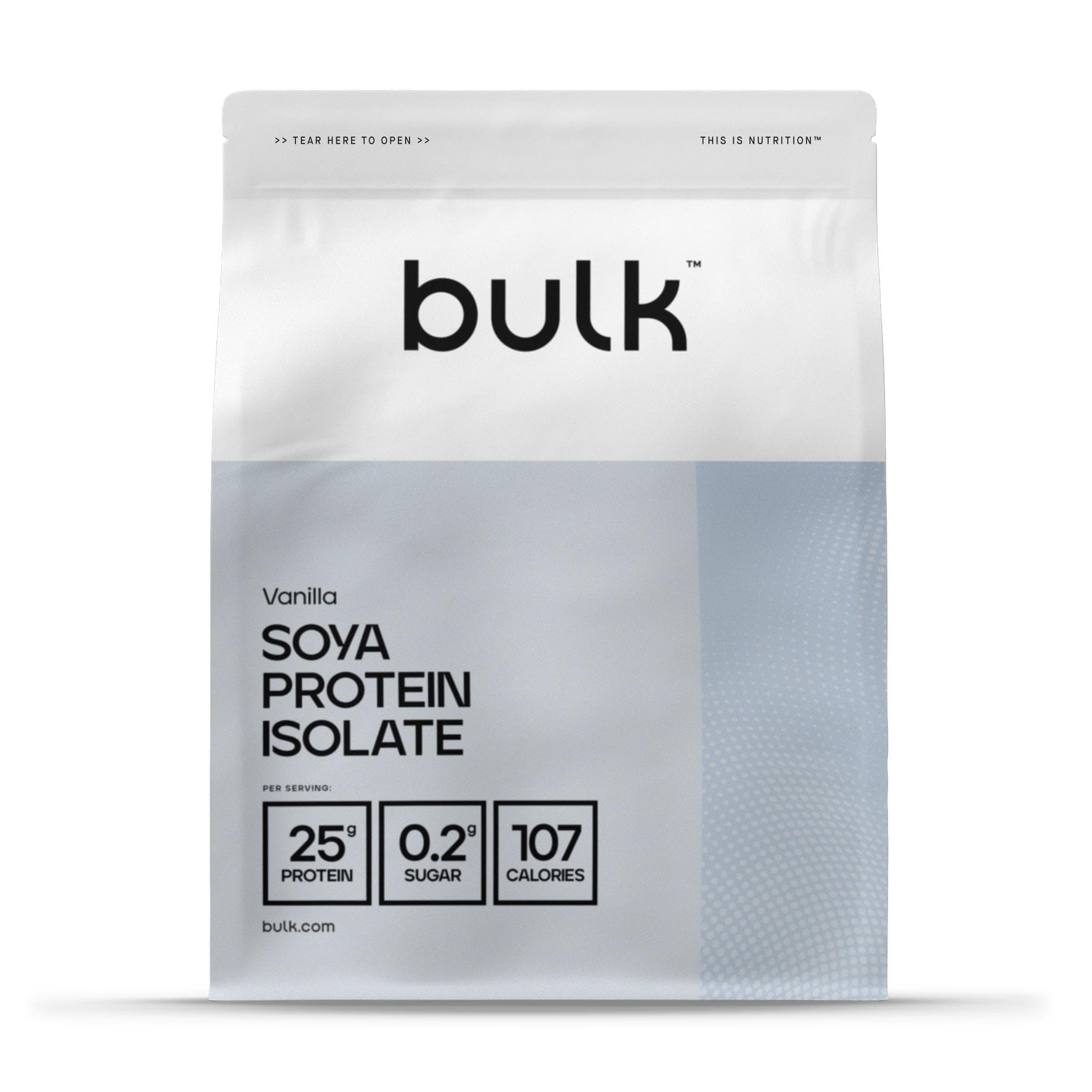 Bulk Soya Protein Isolate Powder, Vegan Protein Shake, Vanilla, 1 kg