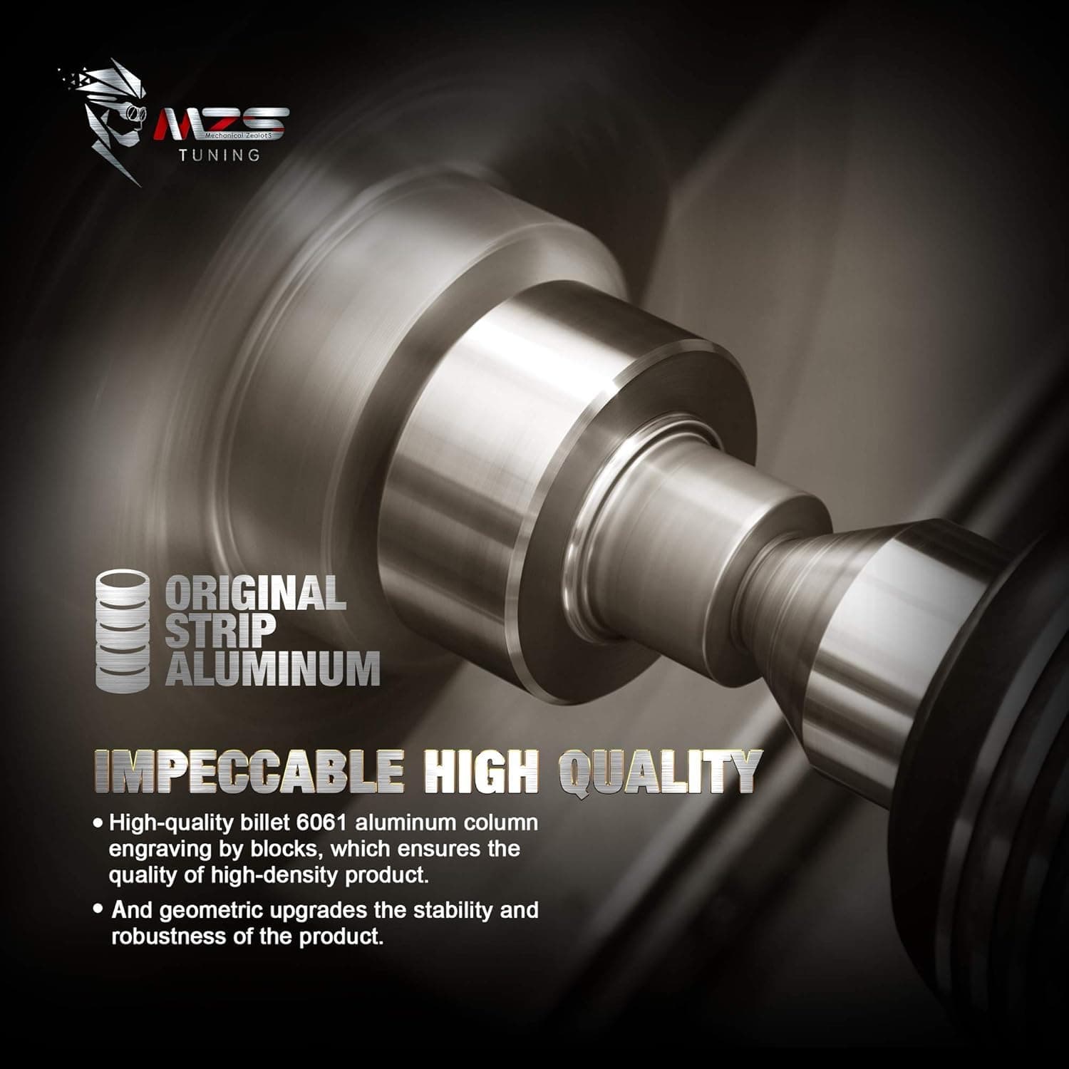 MZS Leveling Kit 2 inch Front Strut Spacers + 2 inch Rear Lift Blocks Compatible with 2007-2019 Silverado 1500/Sierra 1500 2WD 4WD (2019 ONLY fit old body)