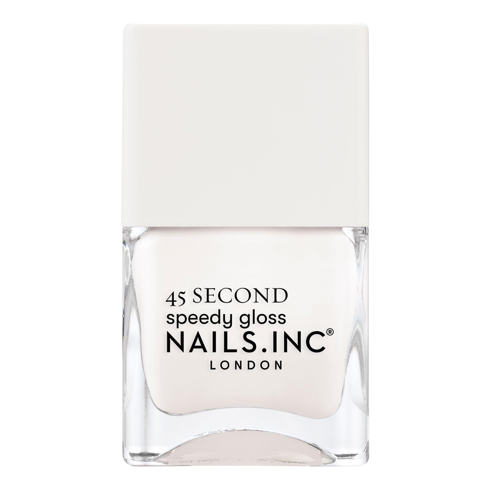 45 Second Speedy Gloss, Willa, Bright White, Glossy, No Chip, Long Lasting, Quick Dry, Air Dry, Professional Manicures & Pedicures, Fingernails & Toenails, Vegan Nail Polish, 0.47 Fl Oz