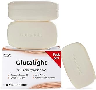 Skin Lightening Soap with 1% Glutathione |Reduces Dark spots, Age Marks |for Skin Brightening - 75GM (Pack of 3)