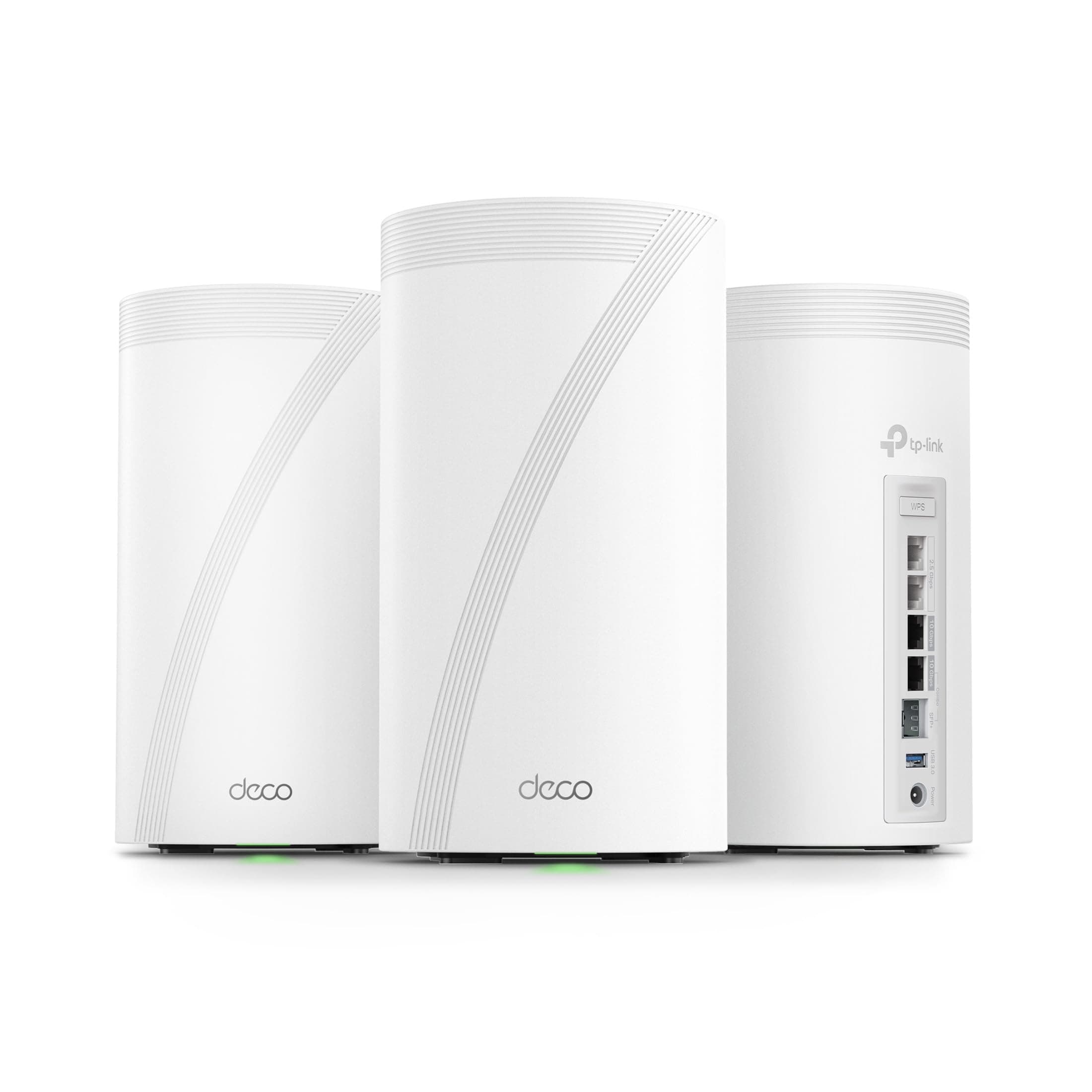 Deco 7 Elite BE85 Tri-Band WiFi 7 BE22000 Whole Home Mesh System - 12-Stream 22 Gbps, 2X 10G + 2X 2.5G Ports, Wired Backhaul, 8X High-Gain Antennas, VPN, HomeShield, Free Expert Help (3-Pack)
