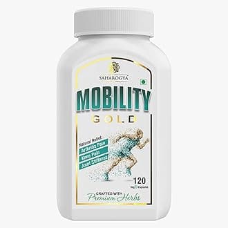 Mobility Gold Joint Pain Relief Supplement Blend of 14 powerful herbs that - Support Joint Health Supplement - 120 Capsules