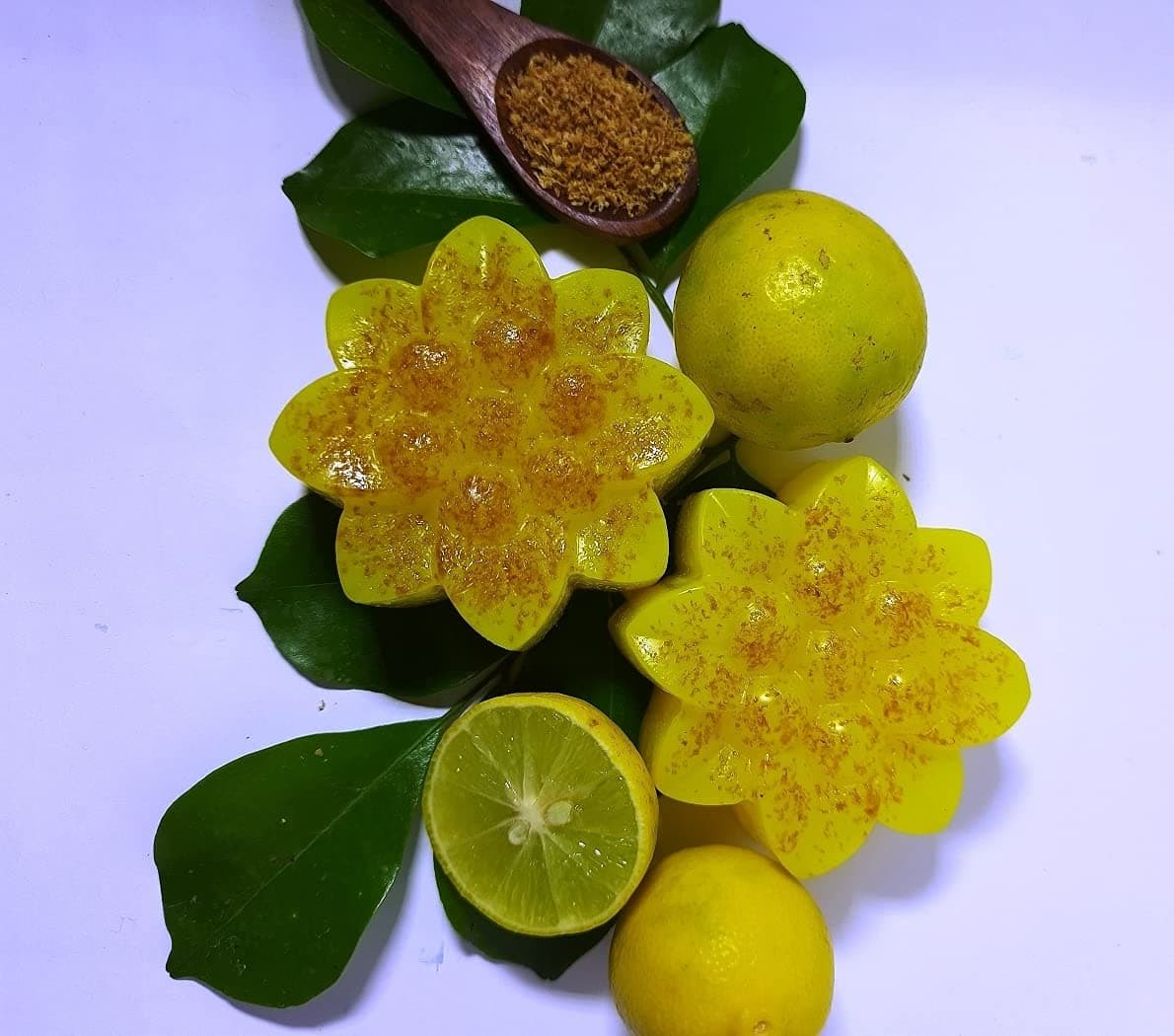 Natural handmade Lemon Peel Bath Soap 2x70 gms. (pack of 2)