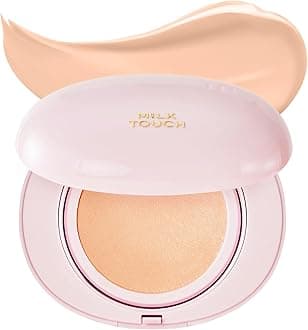 milktouch Cushion Foundation, 24H Flawless Skin, Radiant Shine, No Oxidation, Long-Lasting, Non-Creasing, 60% Hydrating Skincare Infused Korean Foundation (21N Natural Beige)