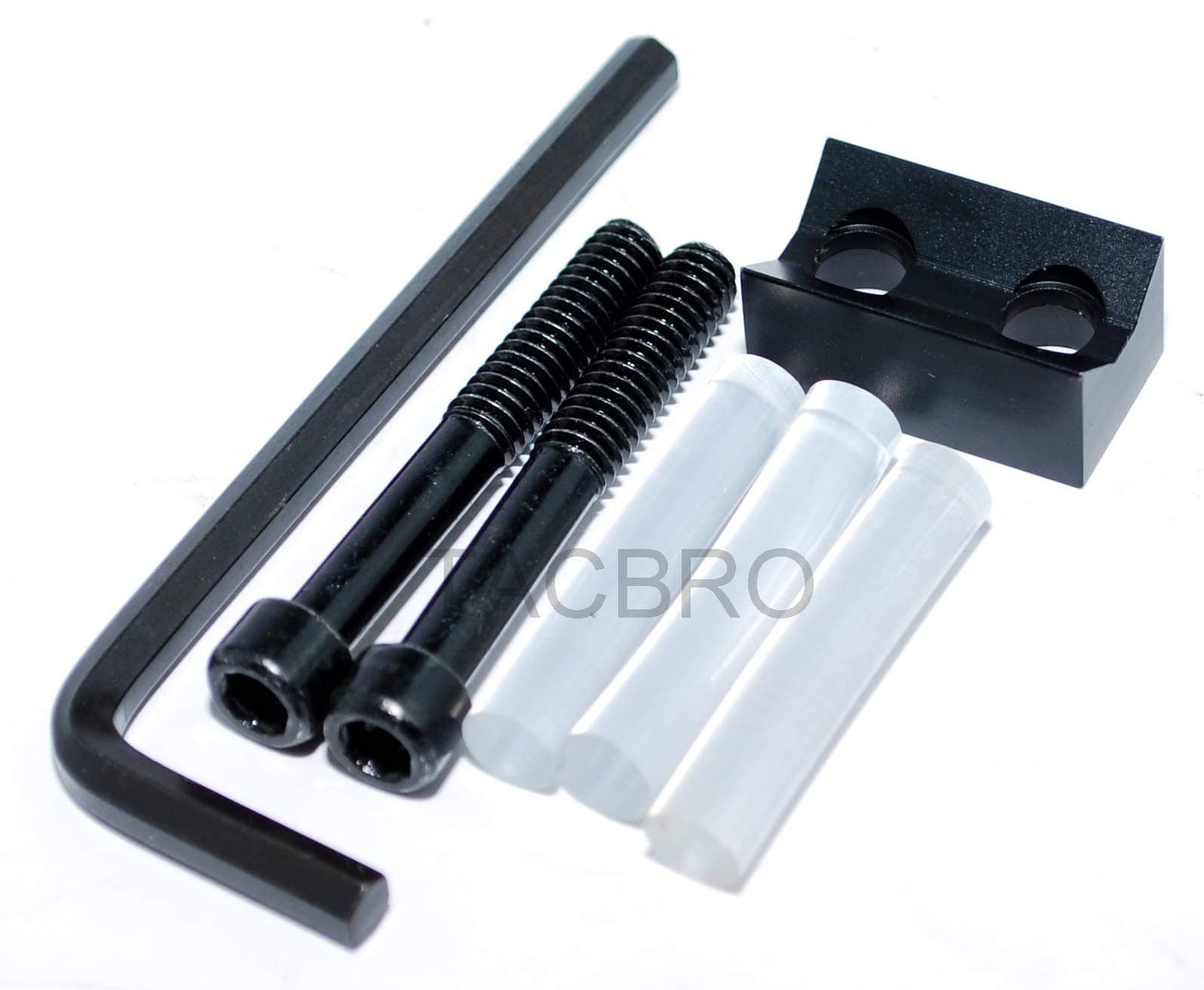 V-Block for Ruger 10/22- Black Plus 3 Clear Buffer