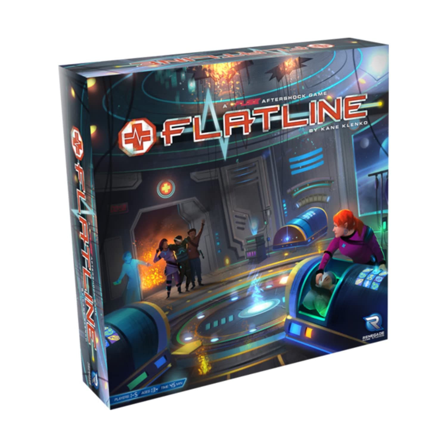 Renegade Game Studios FLATLINE - A FUSE Aftershock Game