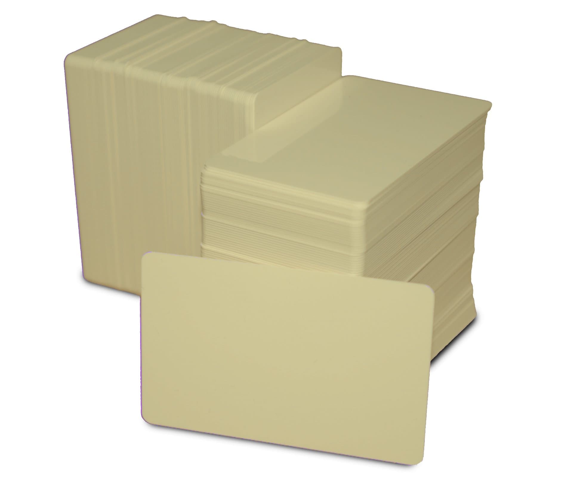ACB Ltd 10 Blank Tan PVC Plastic ID Cards