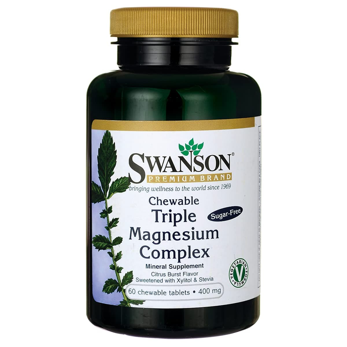 Swanson Triple Magnesium Complex 400 Milligrams 60 Chwbls