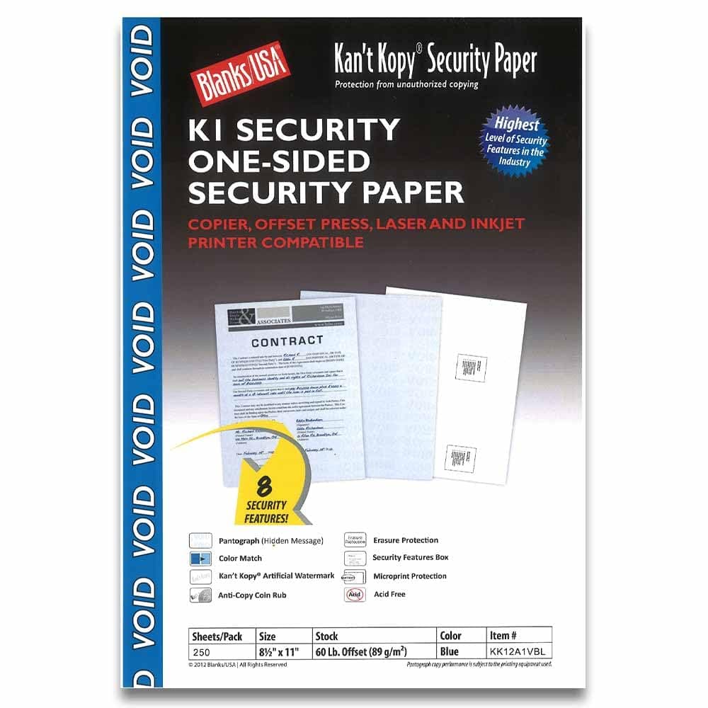 Security Paper 250 Pack