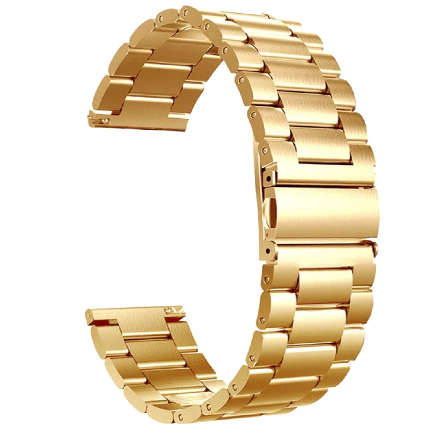 ACM Watch Strap Stainless Steel Metal 20mm compatible with Evolves Nextfit Full Touch Smartwatch Belt Luxury Band