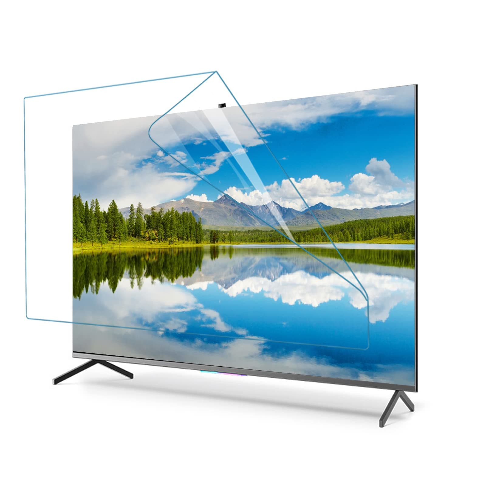 HAMIMI 43-58 Inch Tv Blue Light Screen Protector, Frosted Anti Glare Lcd Display Protector Film, Blue Light Blocking Filter Film, Fits Lcd, Led, 4k Oled and Qled Hdtv Displays,Matte-49in(1075X604) mm