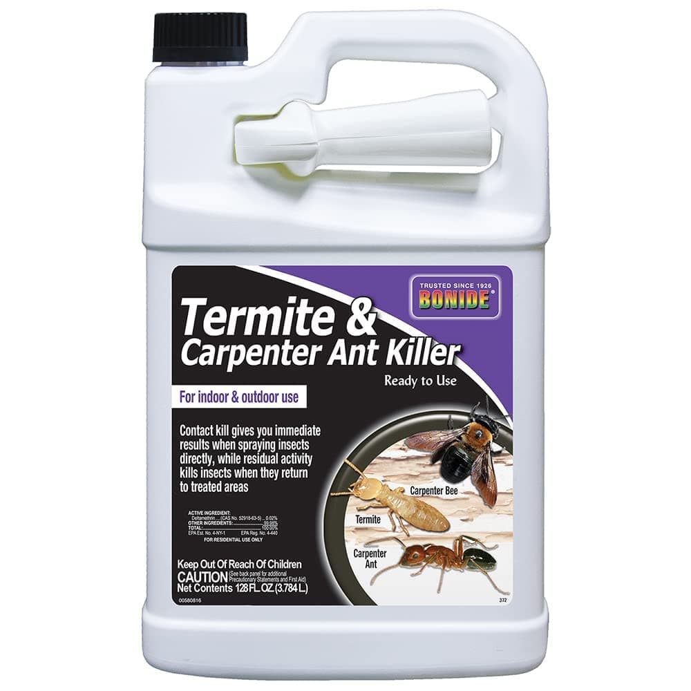 Termite & Carpenter Ant Killer, 128 oz Ready-to-Use Insect Killer Spray, Long Lasting Treatment for Lawn & Home