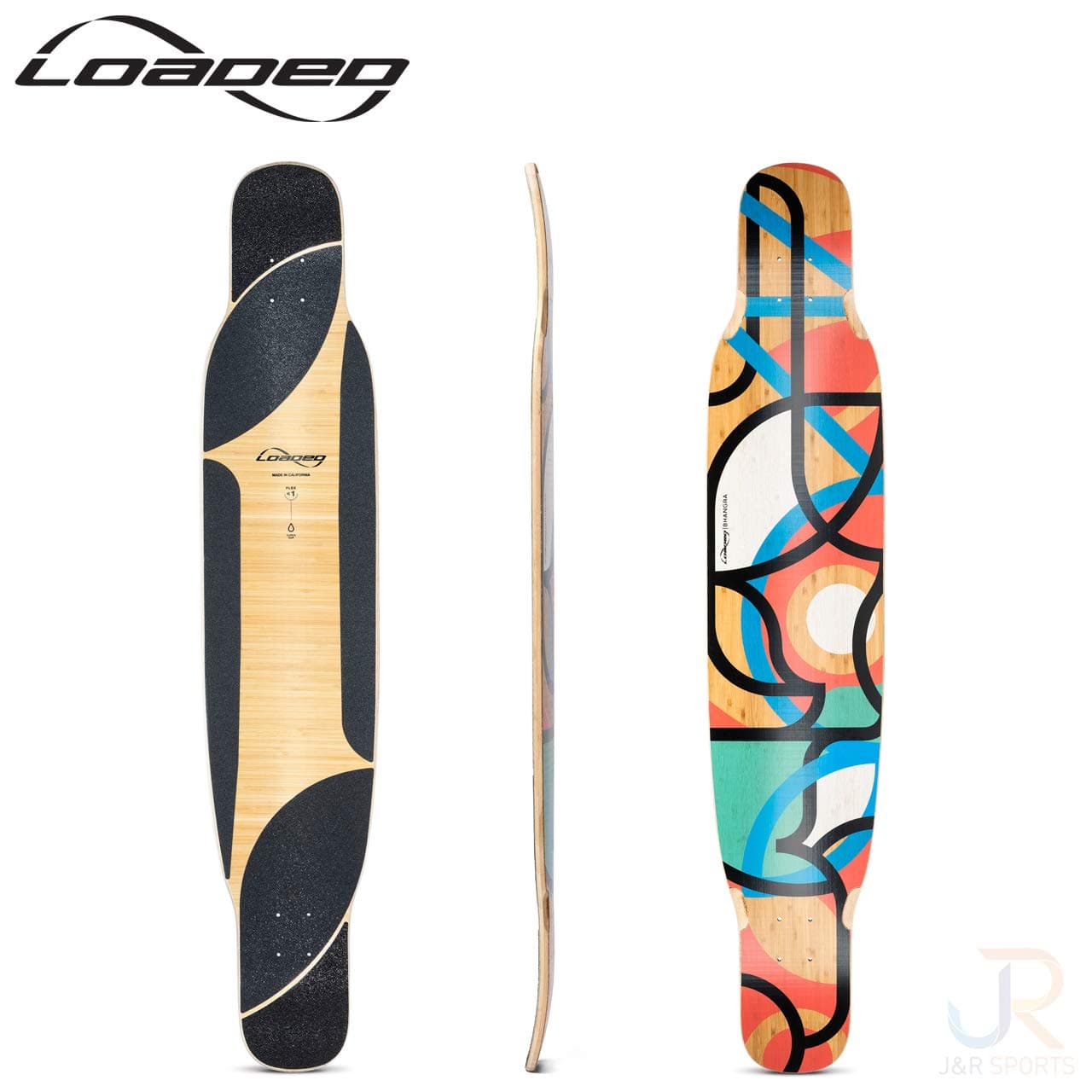 Loaded Boards Bhangra V2 Bamboo Longboard Skateboard Deck
