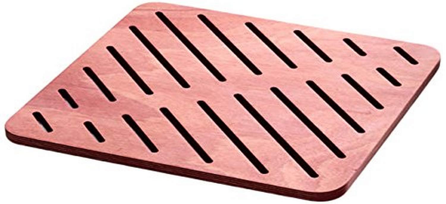 WS Bath CollectionsAtlantica Rectangular Wood Shower Mat, 29.1" x 21.3"