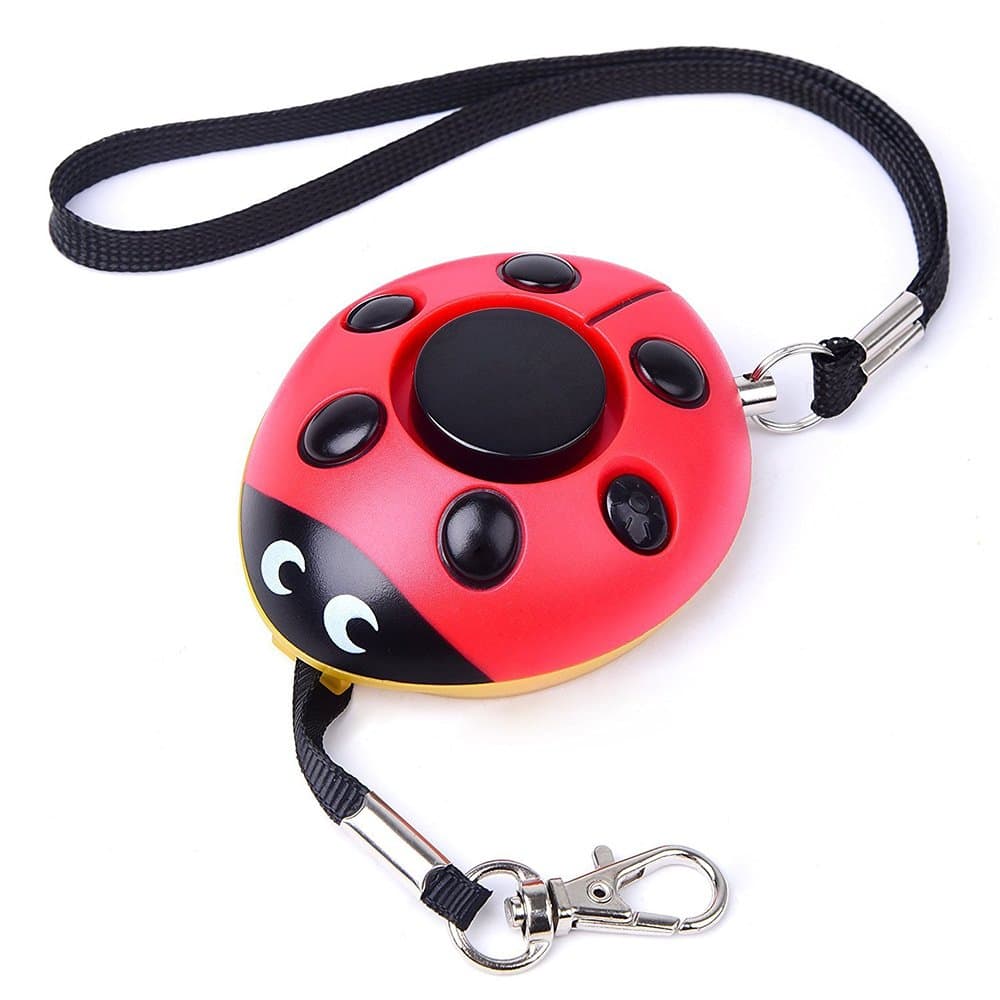 120 dB Personal Alarm LED Flashlight Emergency SOS Help Keychain Alarm Gifts for Students Women Elderly Kids Lady Tracker Safety Alarm Attack Protection System Panic Self Defense Electronic Device