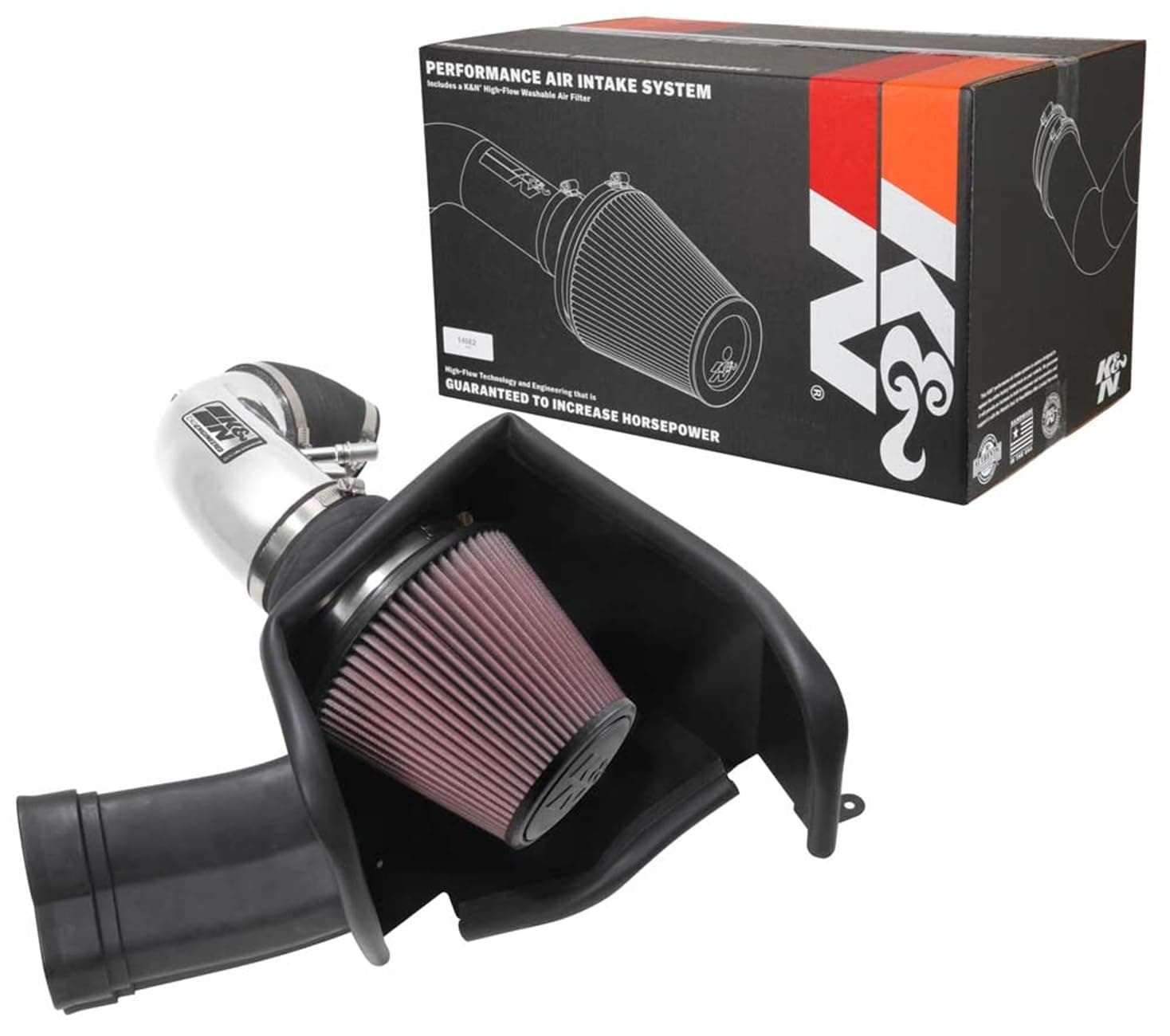 Cold Air Intake System: High-Flow Air Filter, Increase Performance & Acceleration: Compatible with 2018-2023 FORD: Mustang GT, 69-3540TP