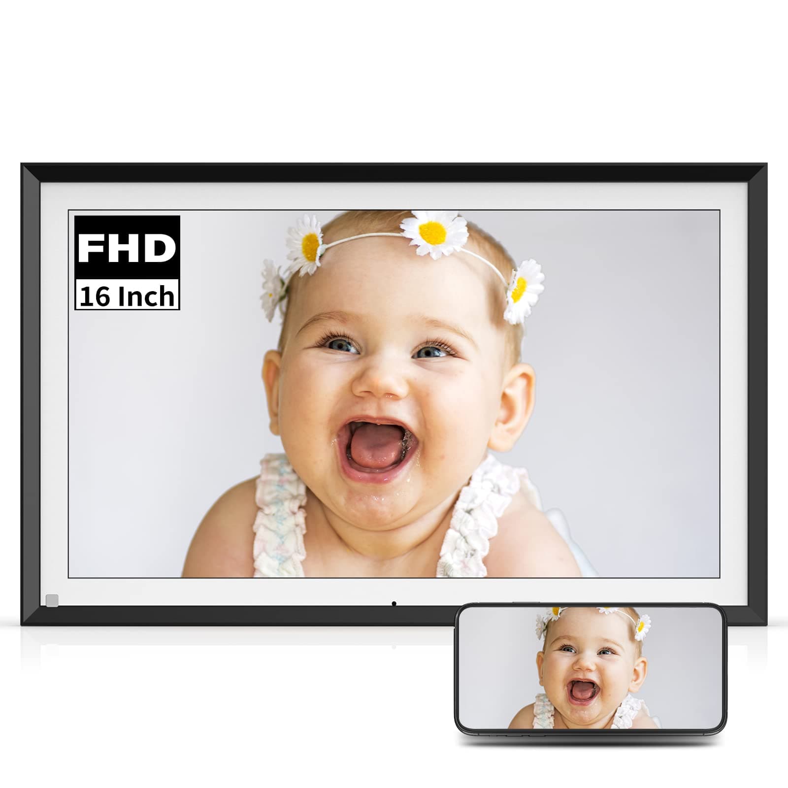 Bsimb16 Inch WiFi Digital Picture Frame