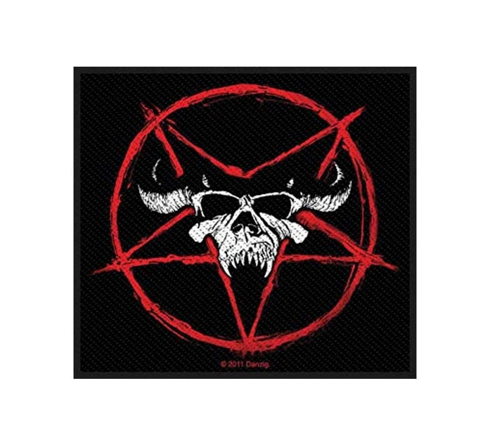 Danzig - Patch Pentagram/ Skull (in 10 cm x 10 cm)