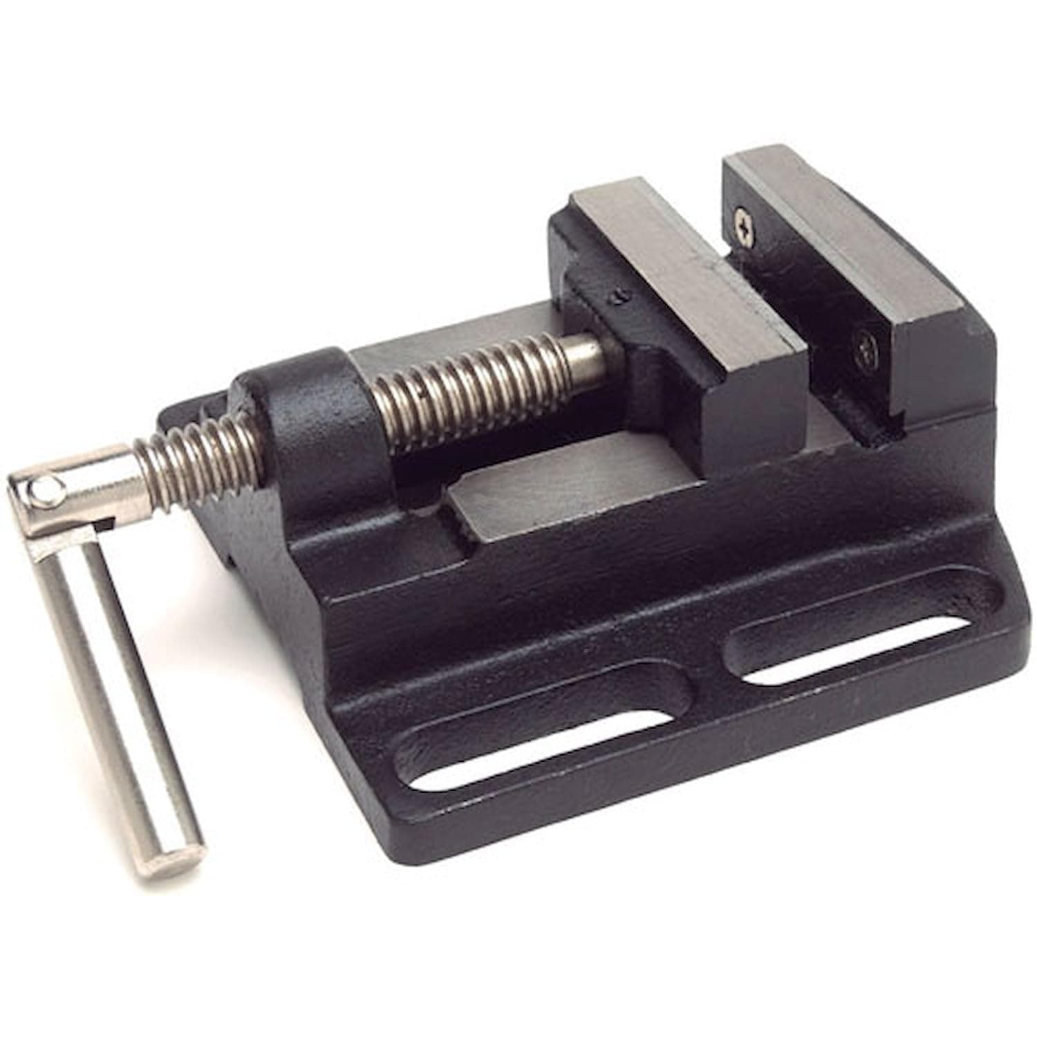 JEGS Performance Products Cast Iron Drill Press Vise, 2 1/2 in Jaw Opening, Black