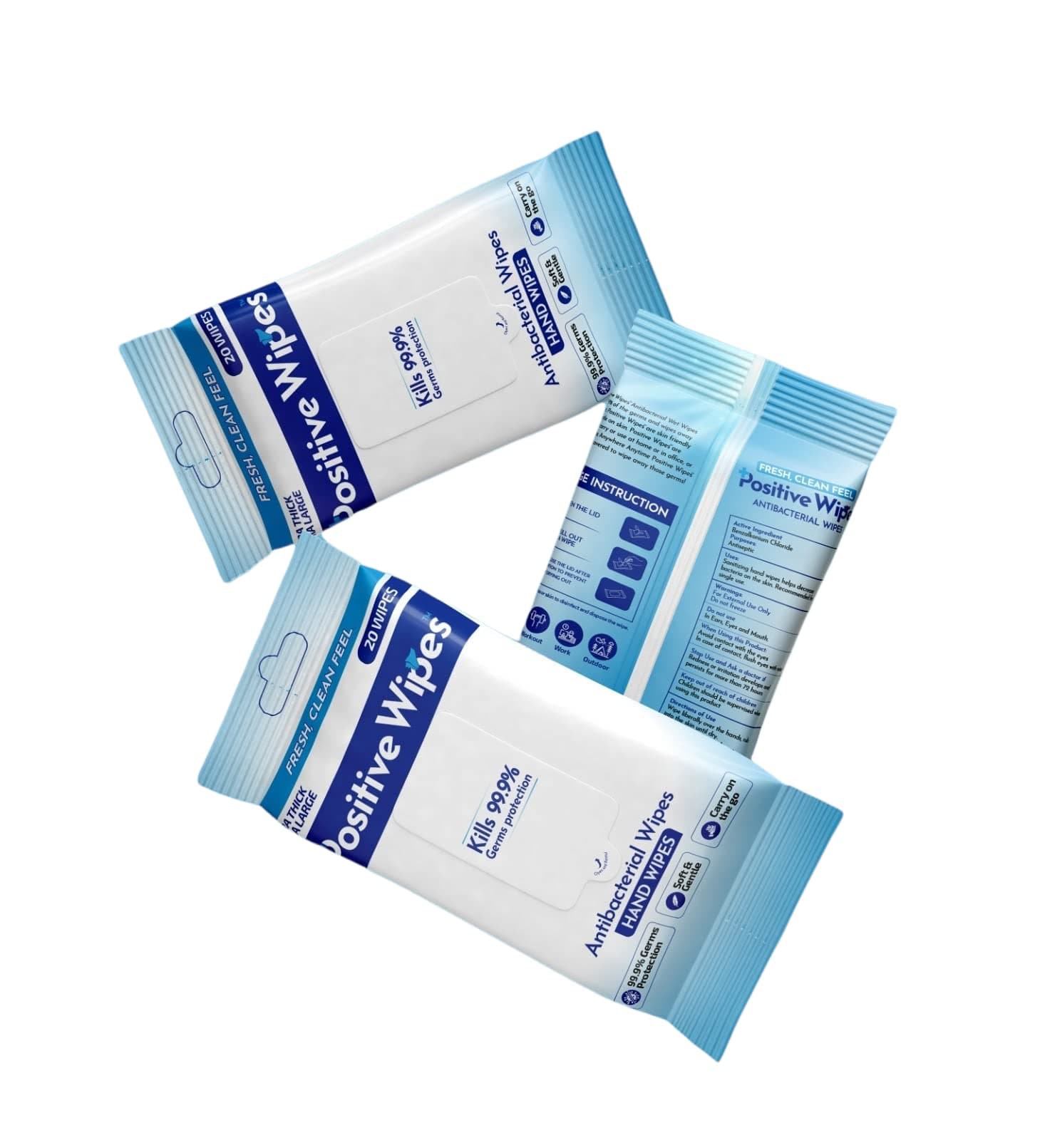 Positive Wipes Antibacterial Wipes