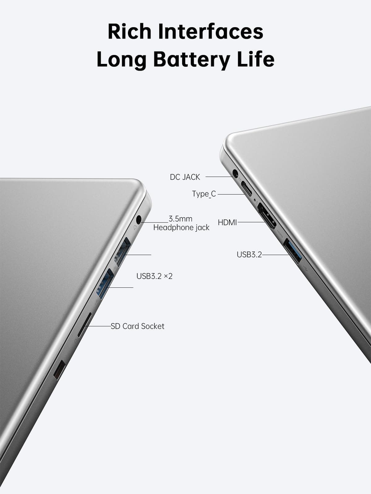 Laptop, 2025 Laptop Computer with Quad-Core Processor(Up to 3.6GHz), 16GB DDR4 512GB SSD, 16.0" IPS 1080P, Metal Shell, USB3.2, Long Battery Life