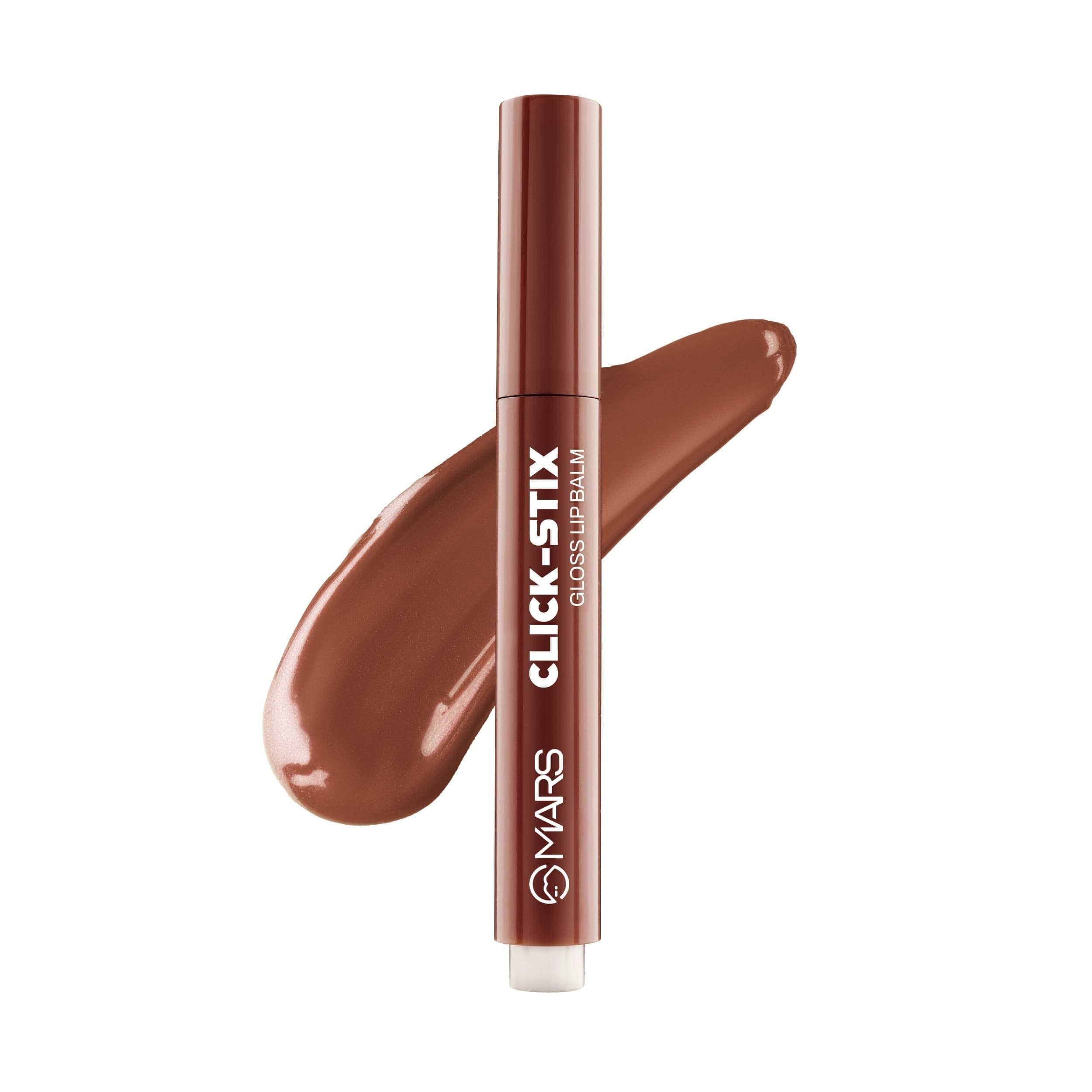 MARS Click Stix Gloss Lip Balm (2.0 gm) (05-CINNAMON SWIRL) | High Pigmented | Ultra-Glossy Finish | Non-Sticky | Hydration | Enriched with Cocoa Butter