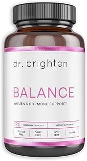 Dr. Brighten Balance - Hormone Balance for Women with Chasteberry and DIM - Targets Hormonal Acne, Period Issues, & PMS - Vegan, Non-GMO