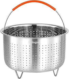 Steamer Basket for Instant Pot, Stainless Steel Vegetable Steamer Basket Insert for Pots