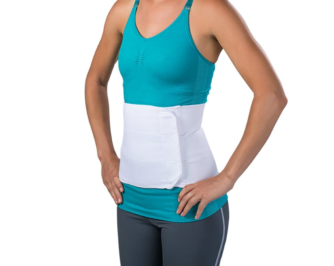 Premium 12", 4-Panel Elastic Abdominal Binder, X-Large (Waist: 62" - 74")