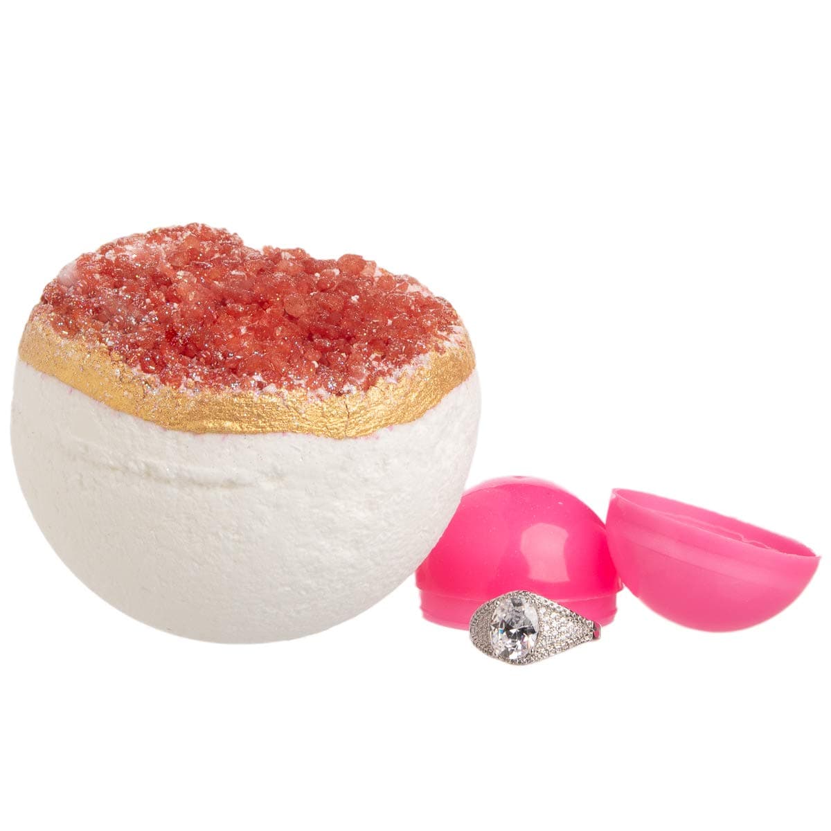 Pearl Bath Bombs With Rings Inside: XL Bath Bombs, 9oz Fizzy Bath Bombs For Women, Fun Bath Bombs For Kids With Surprise Gift