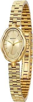 BERNY Gold Watch Women Vintage Ladies Quartz Watch 3ATM Waterproof Fashion Women Wrist Watch Luxury Bracelet Wrist Watch Ideal Gift for Girls, gold, Bracelet
