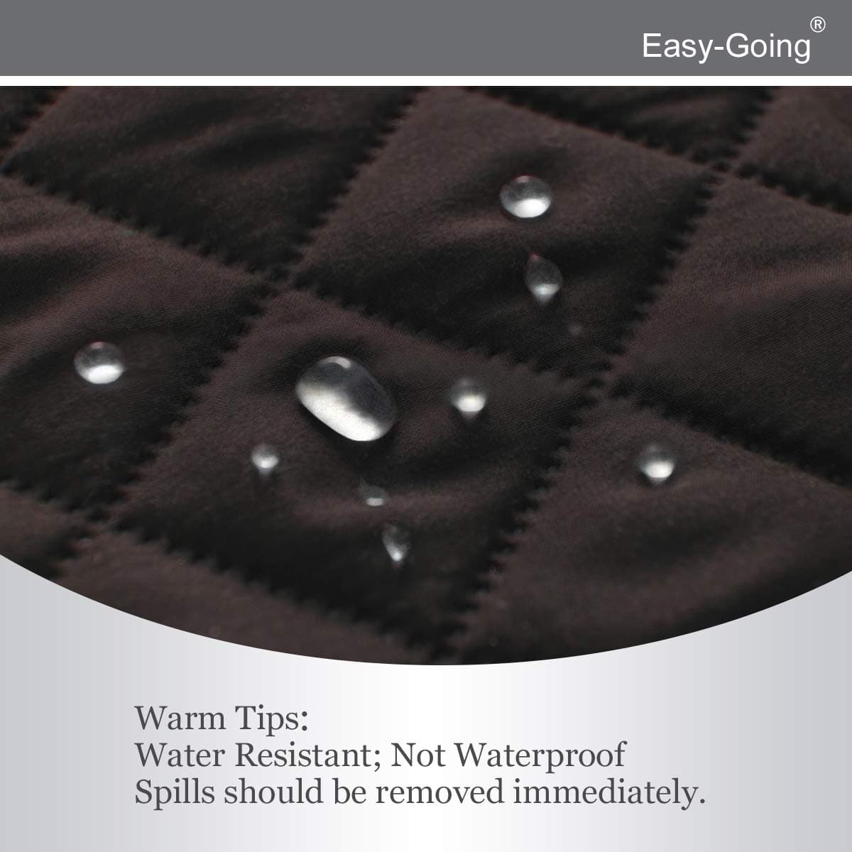 Easy-Going Reversible Chair Cover - Chocolate/Beige