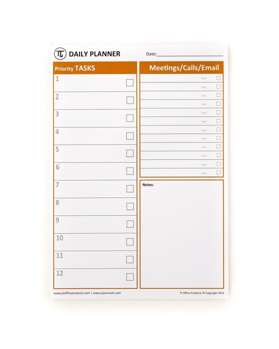 Pi A5 Daily Planner and Notepad