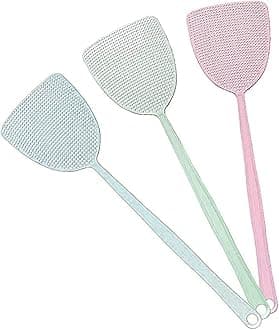 Fly Swatter, Colorful Plastic Lightweight Flexible Long Handle Flyswatter, Indoor and Outdoor Cute Swatters House Flyswatter, Easy to Use Deals of The Day Sales Today Clearance