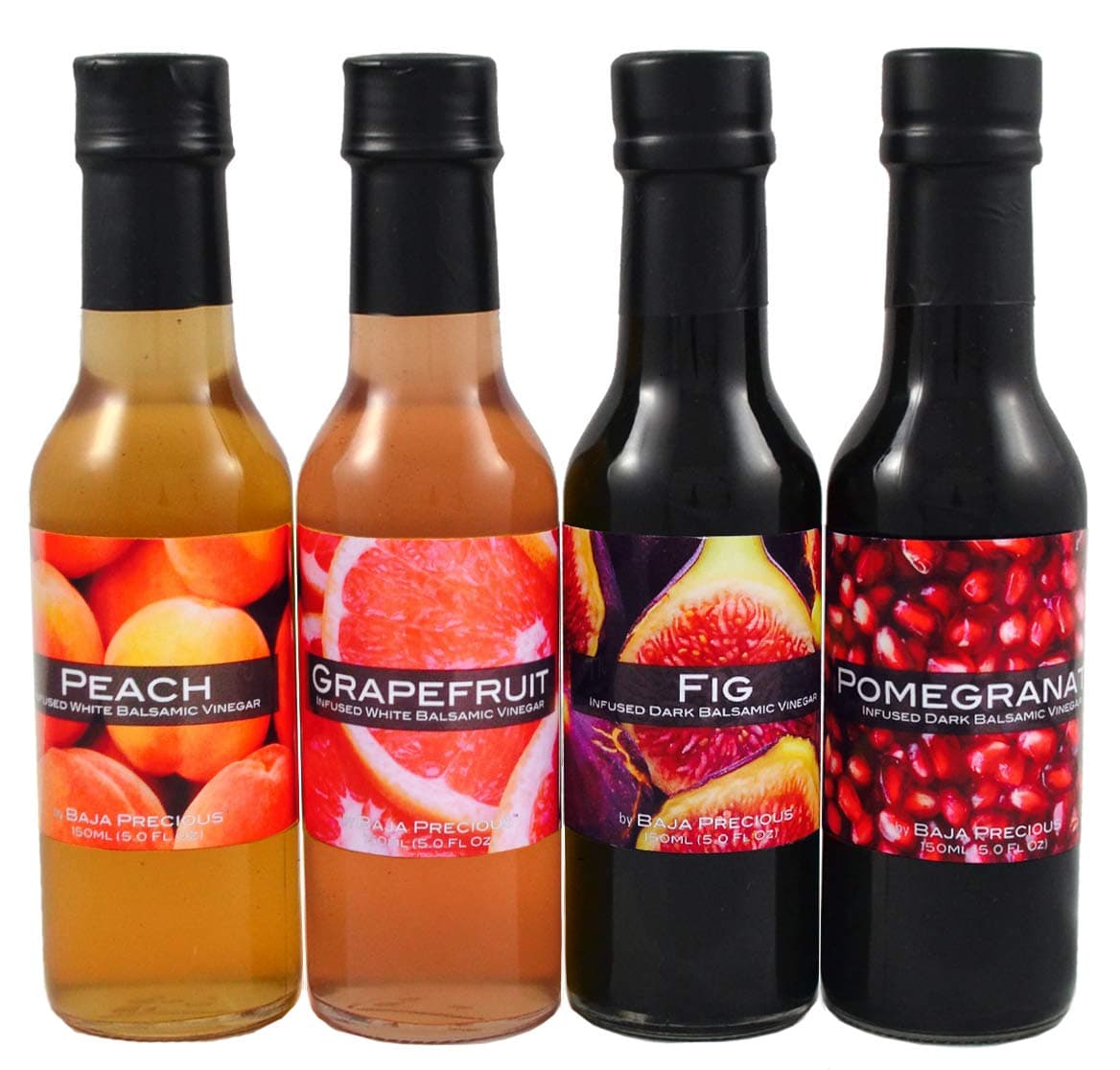 Infused Balsamic Quartetto - Fig, Pomegranate, Grapefruit & Peach (Pack of 4 x 150ml)