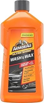 Wash and Wax 500ml, Car Shampoo & Polish, Dual Action Formula for a Clean & Shiny Car, Water Beading Technology to Prevent Water Stains, Ideal for Car & Motorcycle Detailing, Made in the UK