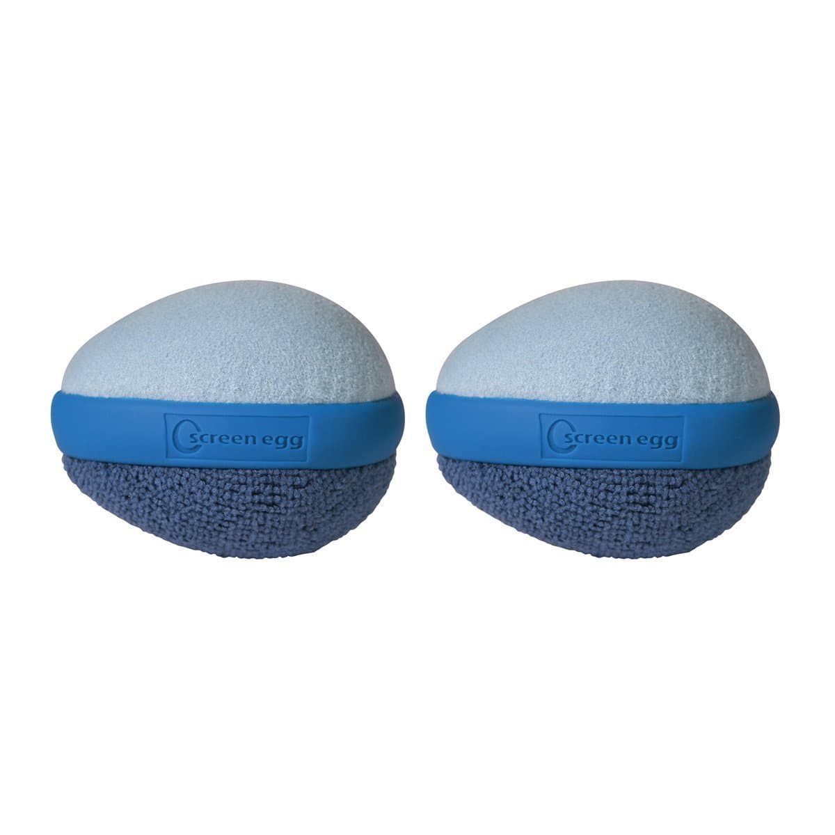 Screen Egg Dual Action Microfiber Tablet Smartphone and Screen Cleaner - Set of 2 - For Screens, iPad, iPhone, Galaxy, Samsung, HTC, LCD TV or Any Other Screen