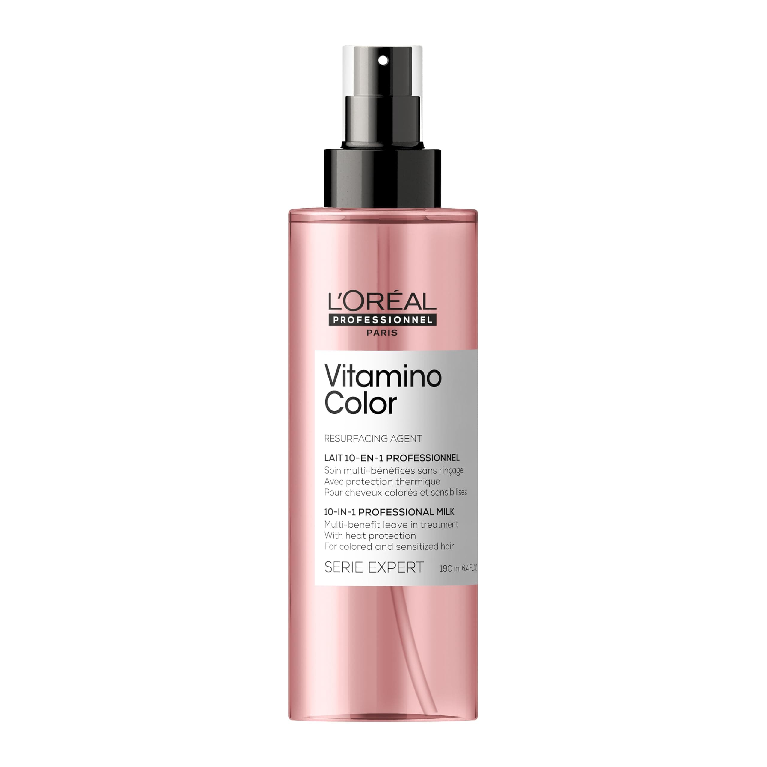 L’Oréal Professionnel | Vitamino Color multi-benefit leave in treatment | Heat Protectant & Detangler | For Frizz Control & Boosting Shine | For Color Treated & All Hair Types | SERIE EXPERT | 190ml