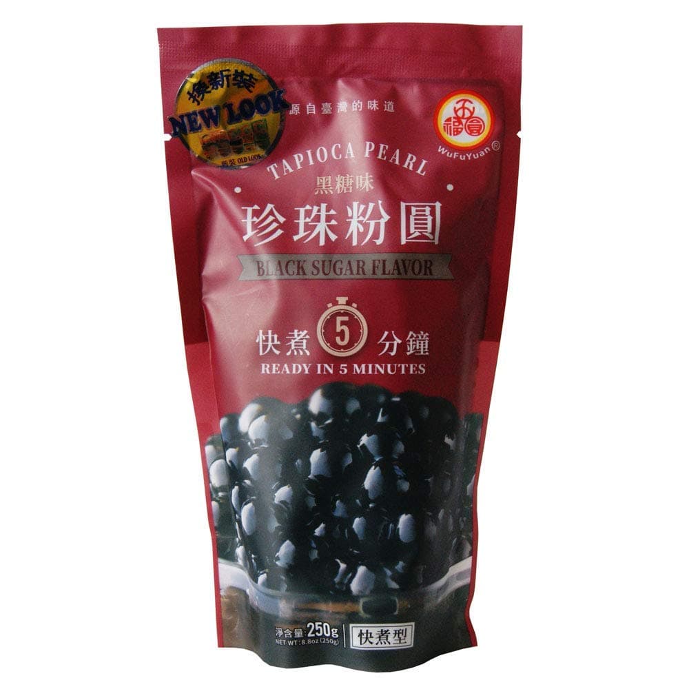 WuFuYuan - Tapioca Pearl (Black) - Net Wt. 8.8 Oz. - PACK OF 4