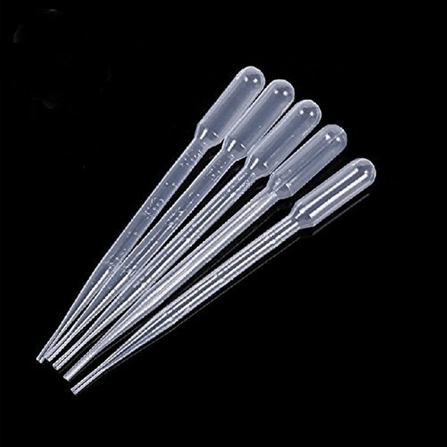 Rienar (20 PCS) - katito White 3ML Disposable Plastic Eye Dropper Set Transfer Graduated Pipettes (20 PCS)