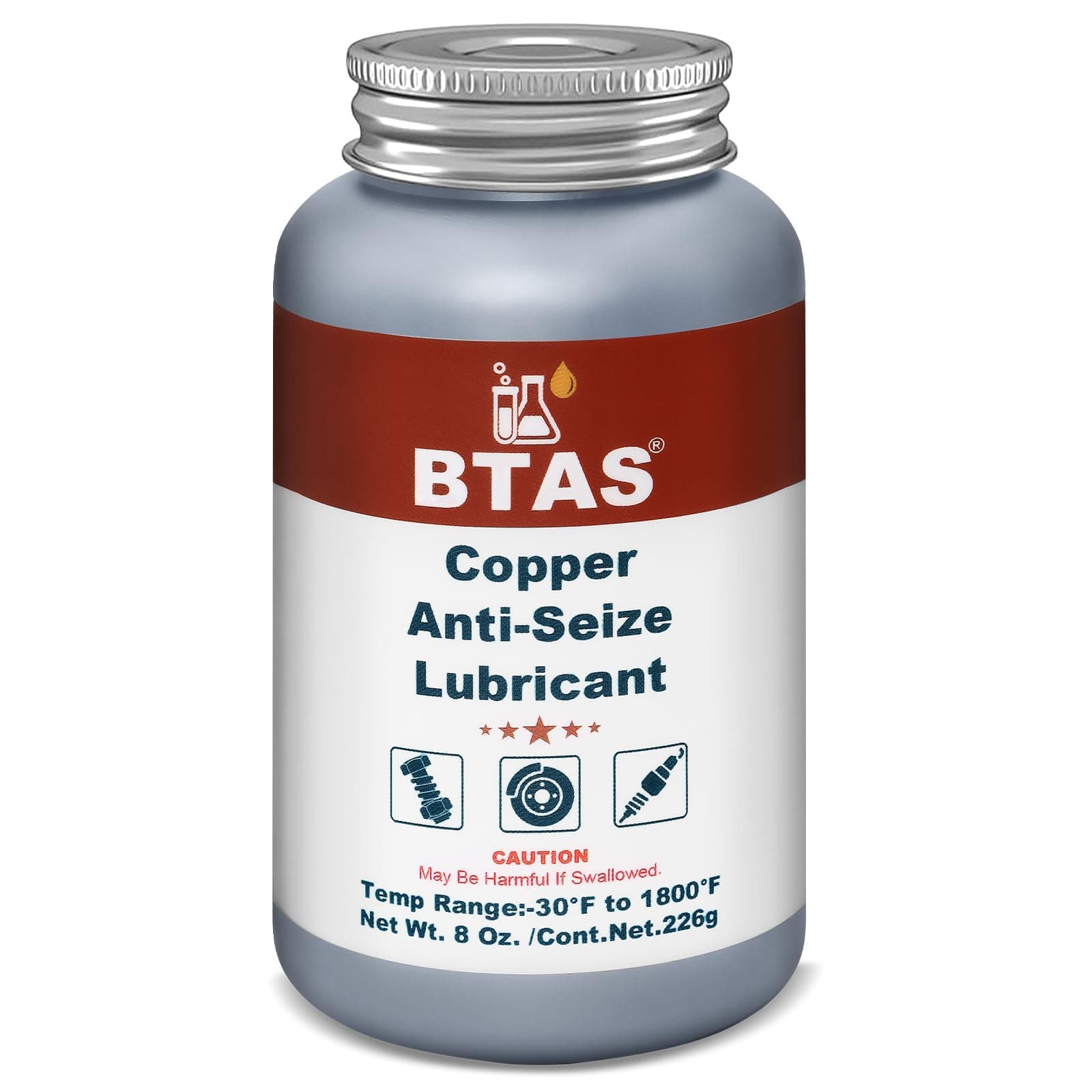 - Copper Anti Seize Grease Lubricant High Temp Never Antiseize Compound for Spark Plug Bolts 8 oz