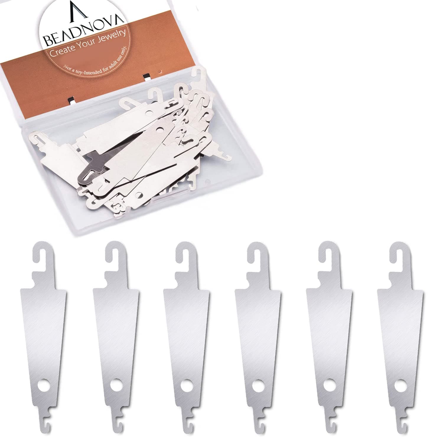 Needle Threaders 20pcs Stainless Steel Sewing Needle Threader for Hand Sewing Large Eye Cross Stitch Embroidery Craft Knitting Quilting